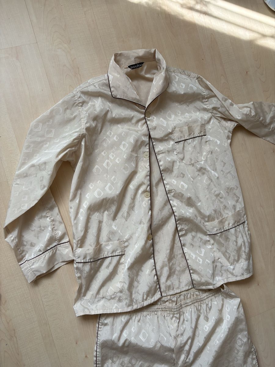 Pyjamas: Schlafanzug Beige Muster Grösse M/L – Gebraucht aus Buchrain von Sisi83 2