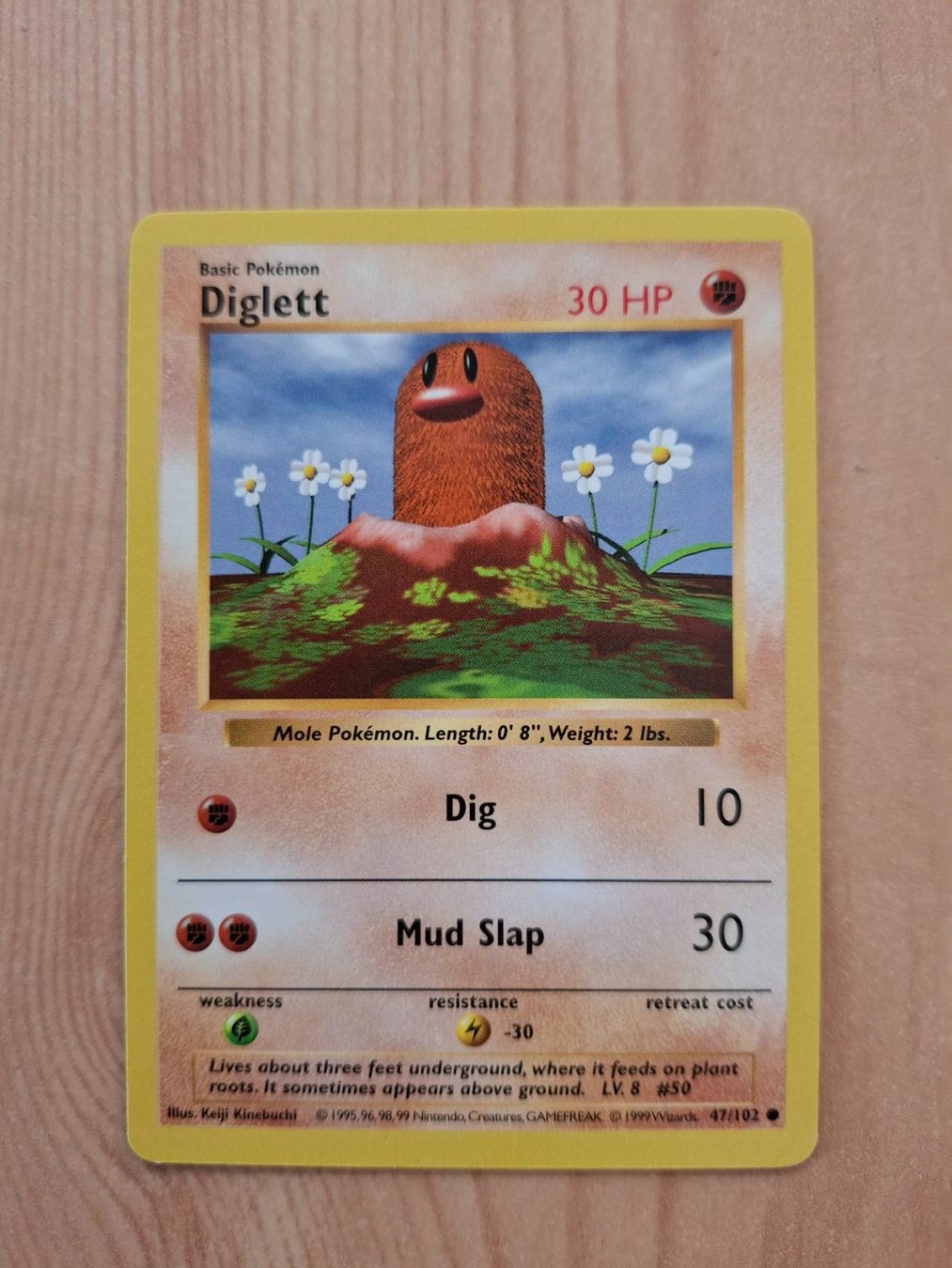 Pokémon Carte collezionabili: Pokemon Diglett Base Set Shadowless 47/102 – Usato da Giornico venduto da ale_lc8k