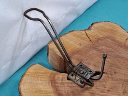 1schöner antiker Kleider Haken, 17cm, Eisen (LOT2767#AEW0)