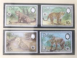 Belize 1983 WWF Satz Jaguar postfrisch