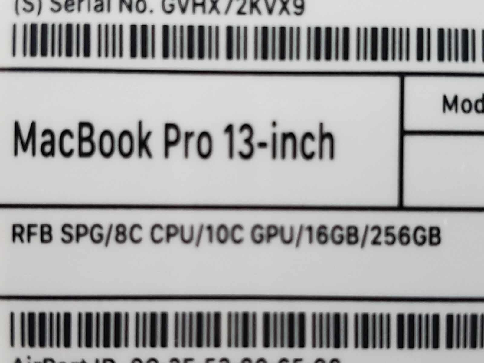 Apple Notebooks: Apple MacBook Pro 13” M2 2022 (Refurbished) – Gebraucht aus Winterthur von  3