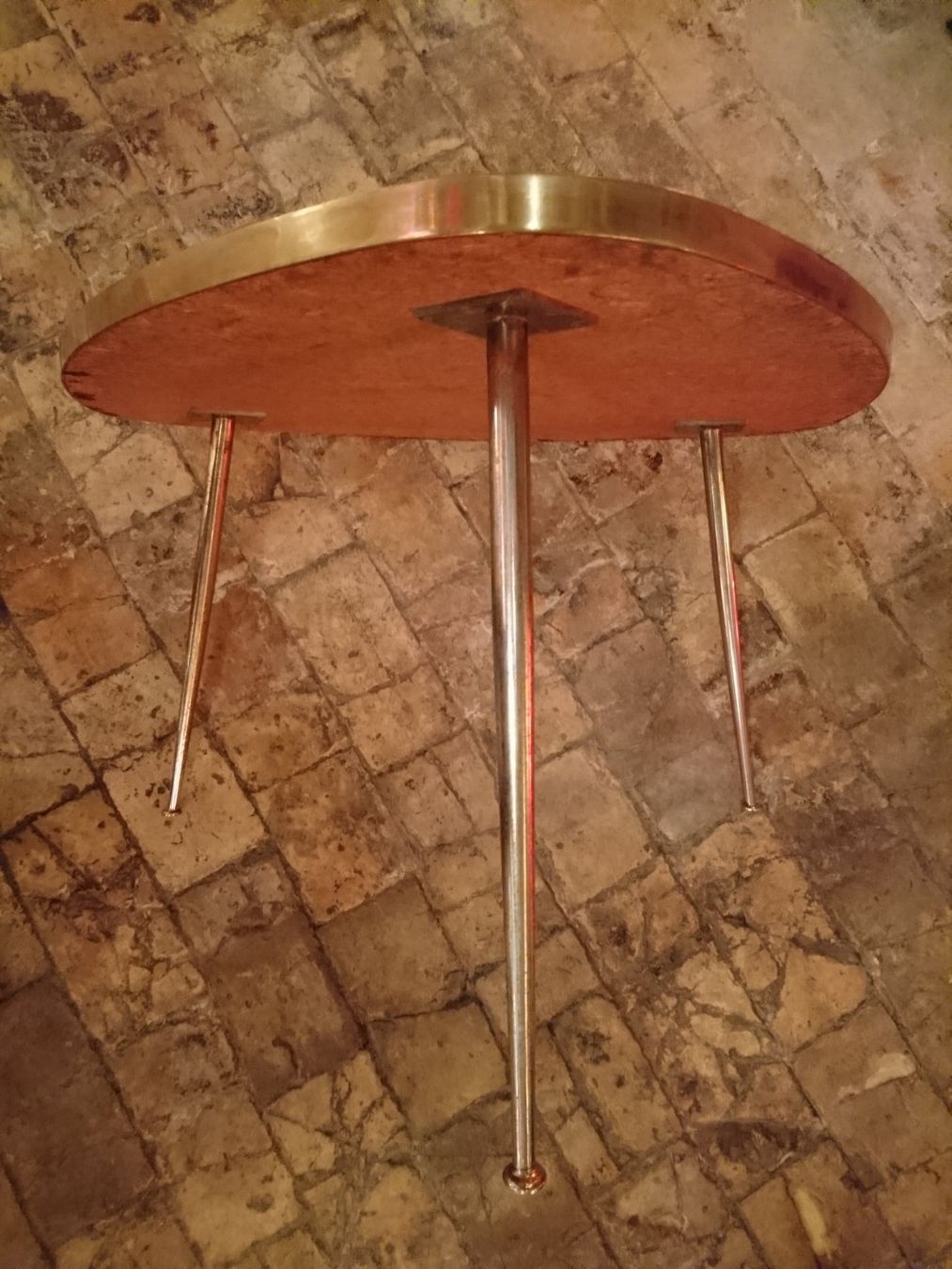 Tavoli: Exklusiver Couchtisch BERTHOLD MÜLLER. Mosaik, Messing. 1950 – Usato da Zürich venduto da Rst7 7