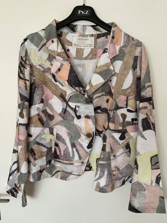 GRIZAS 100% Leinen Jacke Gr L mit Taschen
