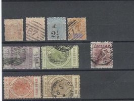 AUSTRALIEN 1880-1913 GEST. BRIT.KOLL.