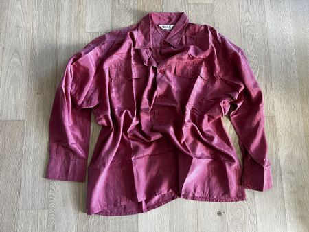 Seidenbluse Miss A. Gr. 44/46 fuchsia pink 100% Seide