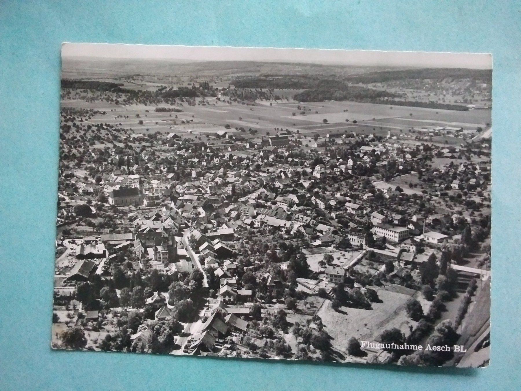 Cartoline postali: BL Aesch Flugaufnahme – Usato da Appenzell venduto da lama19