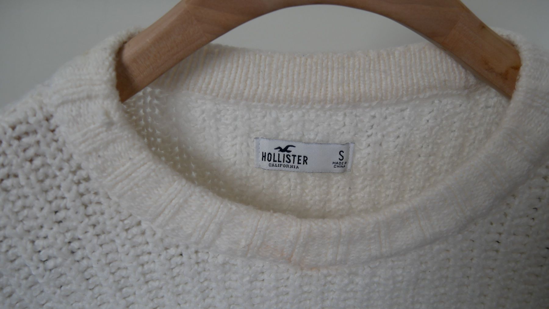 Hollister Maglioni & Felpe: Hollister Strickpullover Sweater Sweatshirt weiss Regenbogen – Nuovo (secondo la descrizione) da Zürich venduto da julia_vina 2