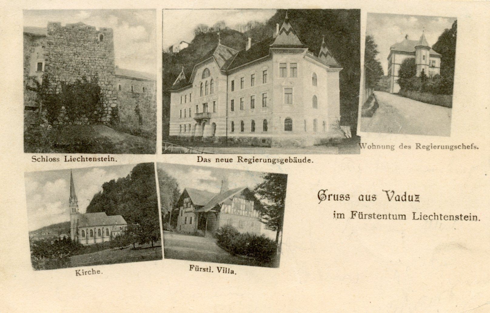 Cartoline postali: Vaduz AK – Usato da Ruggell venduto da spalkur42