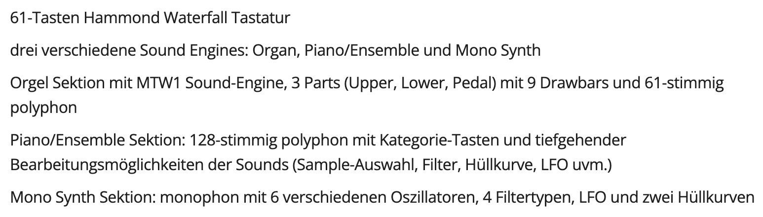 Hammond Musikinstrumente: Hammond SKX  Pro – Gebraucht aus Regensdorf von siro.21 9