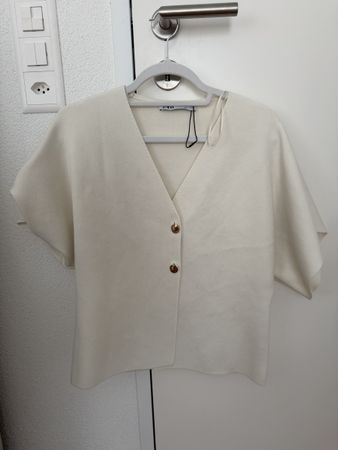 Damen Bluse ZARA weiss Grösse L