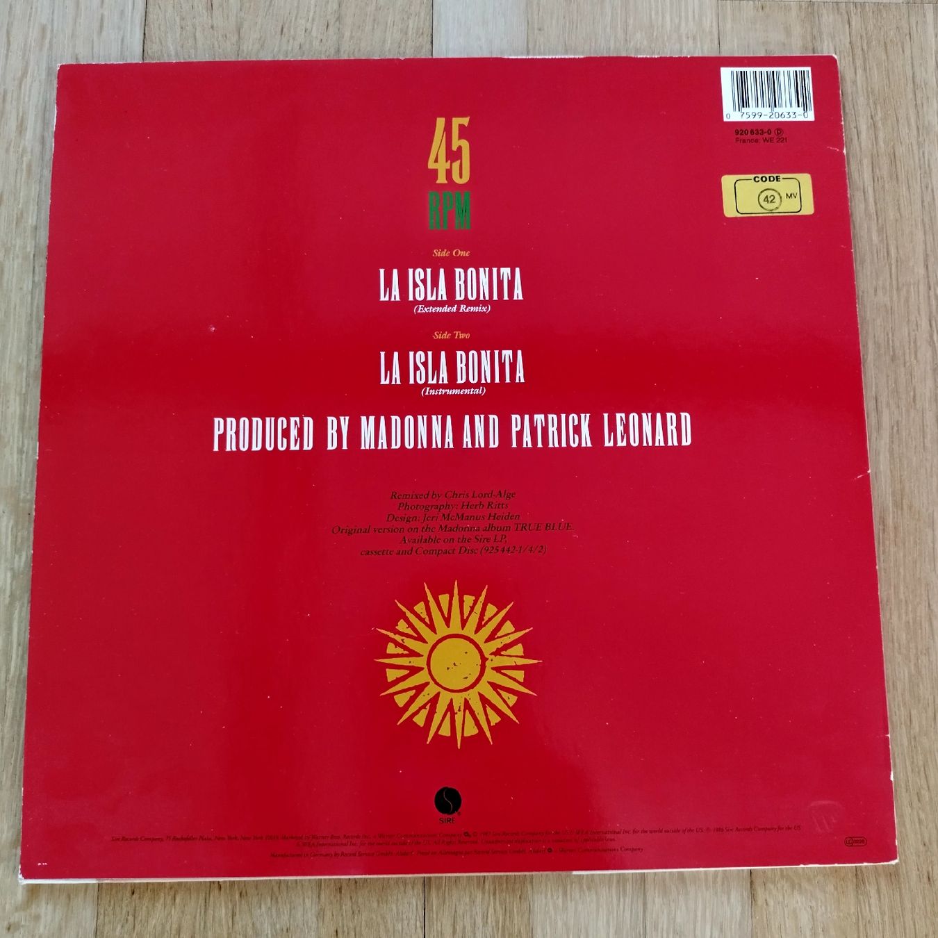 Dischi in vinile: Madonna - La Isla Bonita - Maxi-Single – Usato da Pfyn venduto da Pb49 1