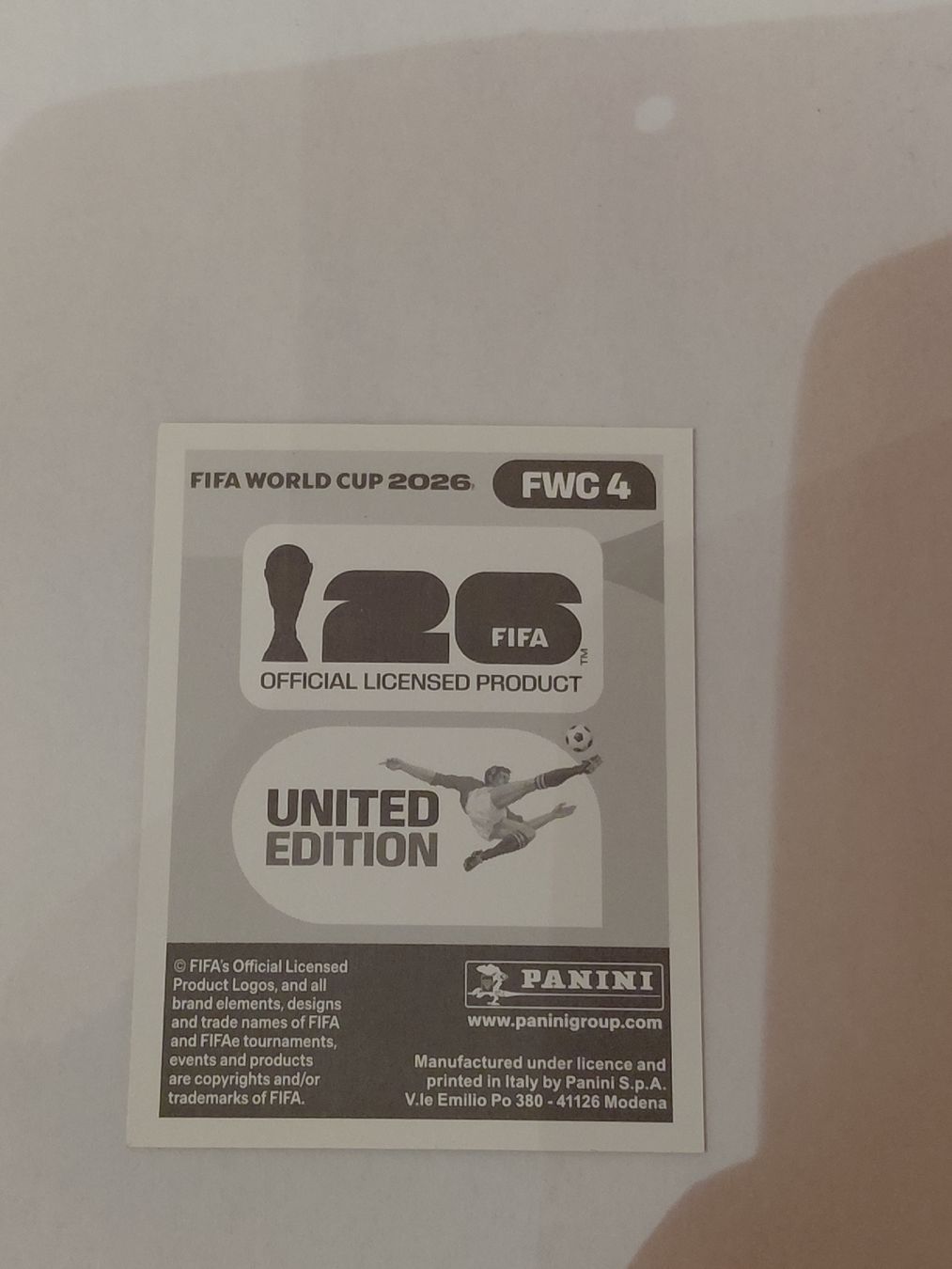 Panini Carte collezionabili: Sticker Panini 2026 FWC 4 – Nuovo (secondo la descrizione) da Ovronnaz venduto da Ma-94-hey 1
