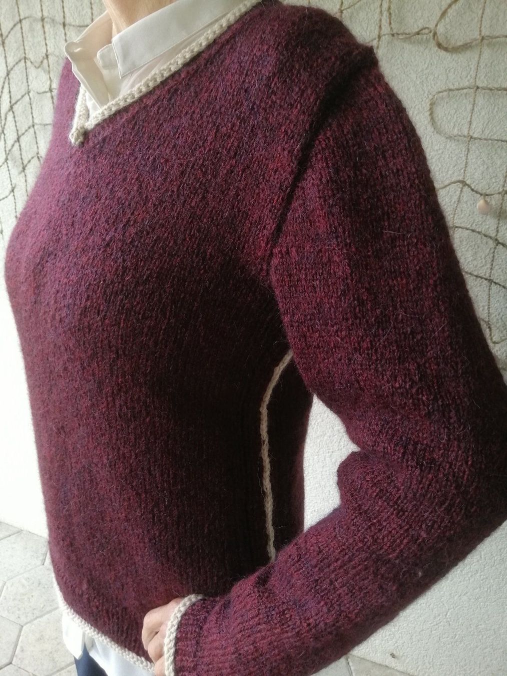Maglioni & Felpe: Pulli "Crimson" aus Merino/Alpaca  NEU – Nuovo (secondo la descrizione) da Langenthal venduto da Handstrick 2