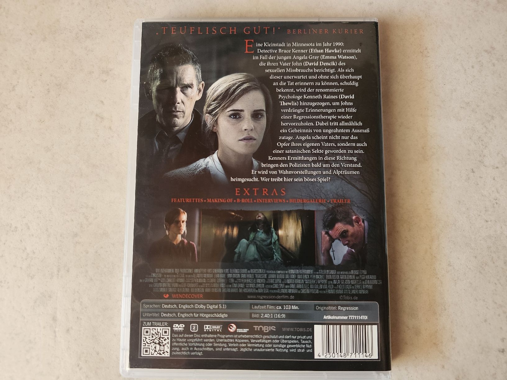 Tutti i DVDs: Regression  /  (Emma Watson) – Usato da Schneisingen venduto da backstore24 1
