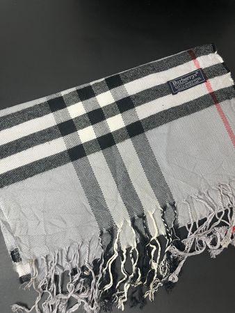 Écharpe Burberry Laine Gris