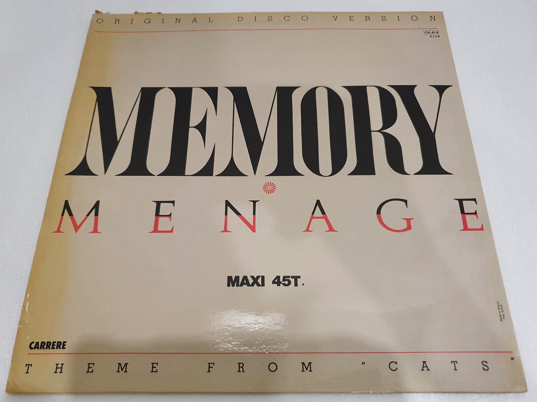 Dischi in vinile: Menage – Memory (Maxi, Disco, Electronic) – Usato da Uster venduto da Vinyl-Leidenschaft 1