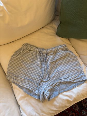 Shorts Puro Lino checked