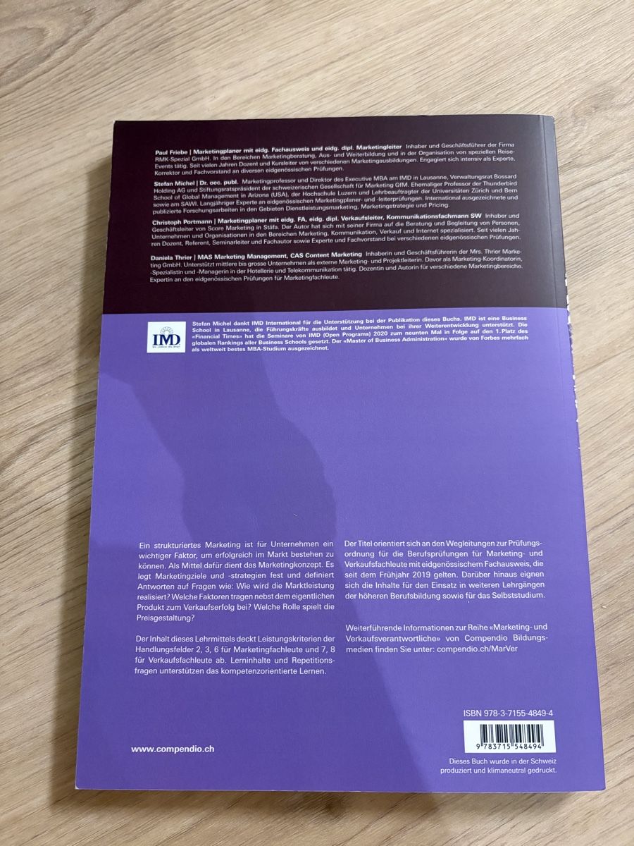 Libri: compendio: Marketingkonzept, Marktanalyse, Marktleistung – Usato da Mels venduto da ste_mp6f 1