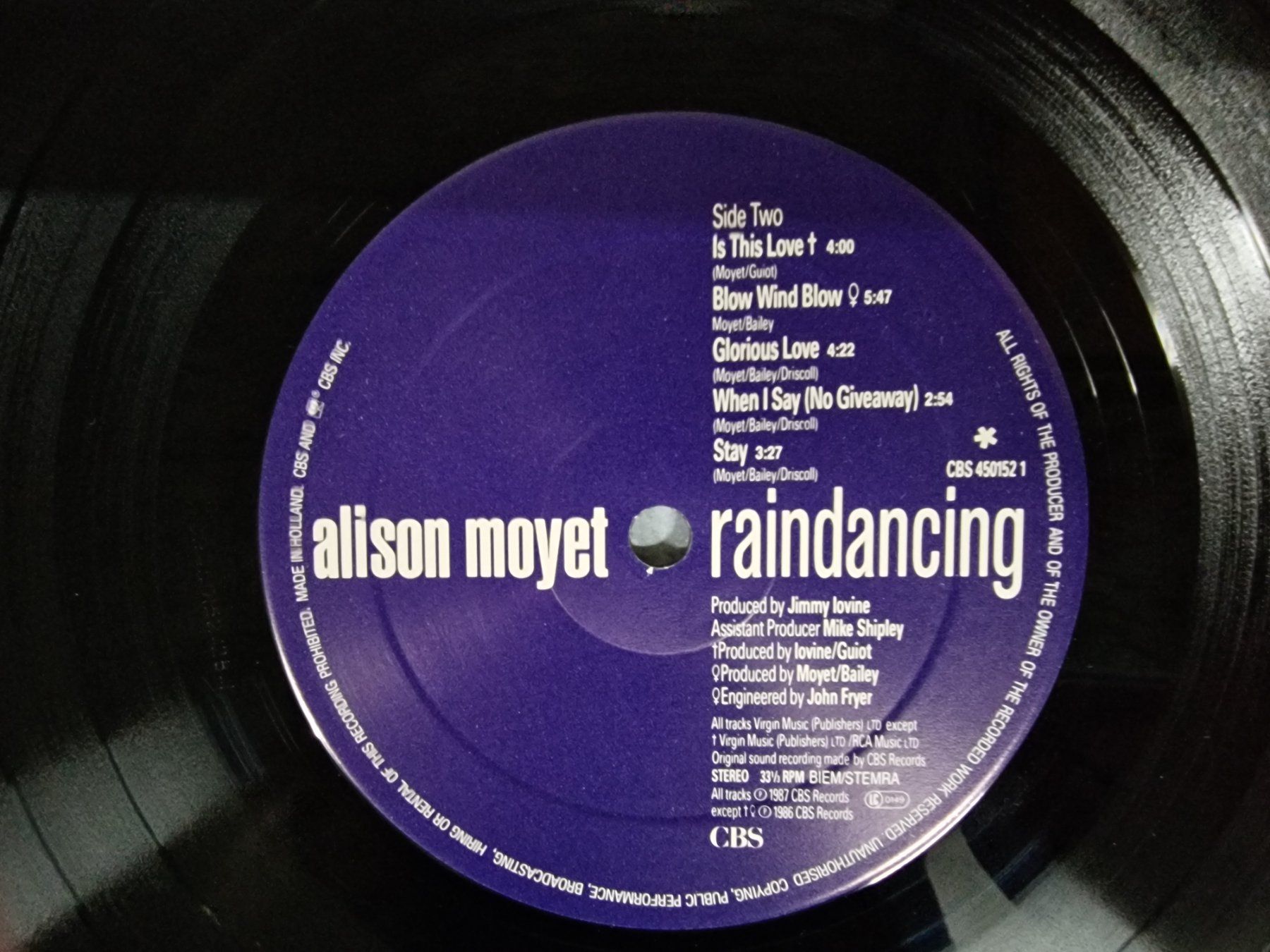 Dischi in vinile: Alison Moyet LP – Raindancing – Usato da Root venduto da atelier22 2