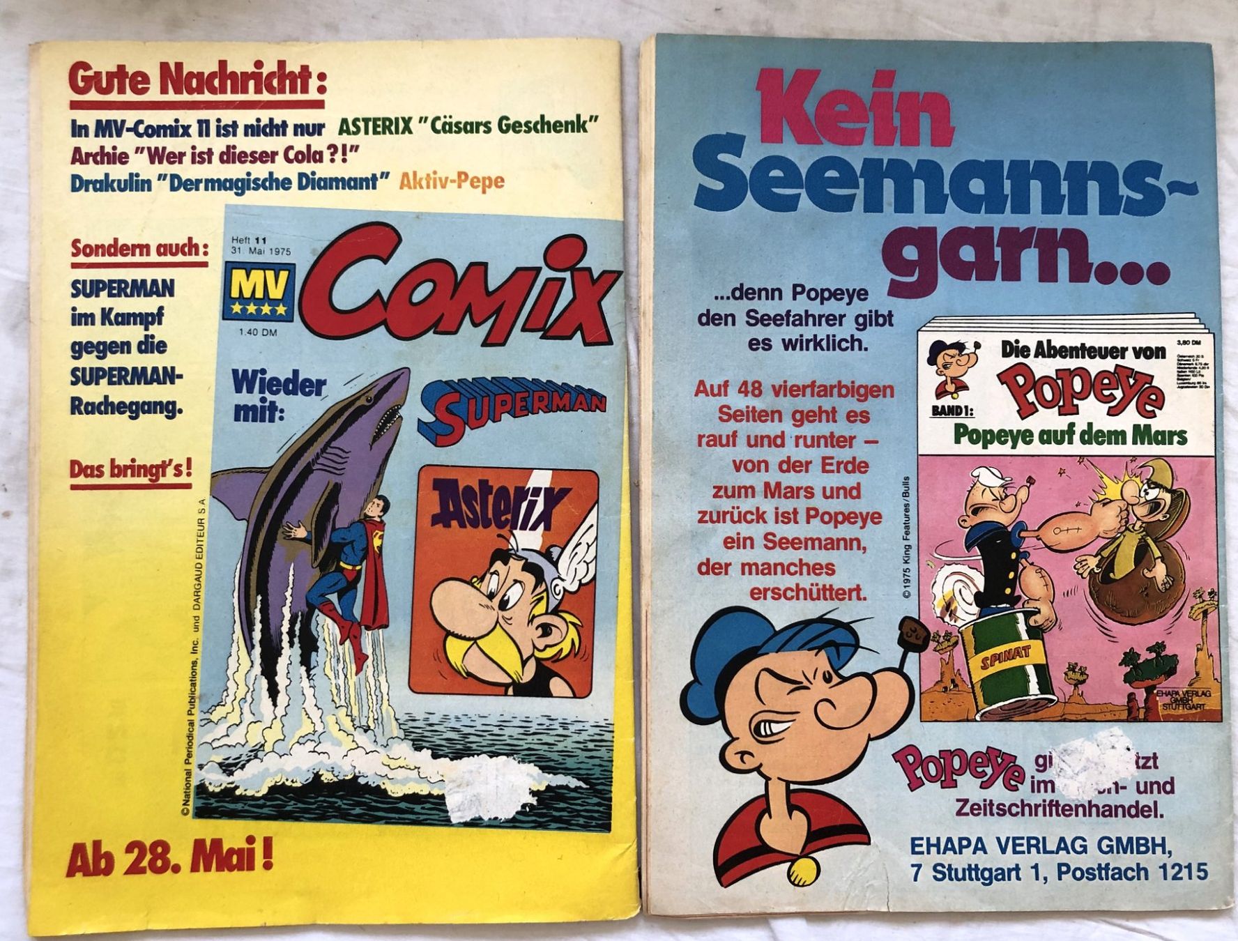 Fumetti: 2x MV-Hefte - Nr.10+16 von 1975 – Usato da Schaffhausen venduto da durruti 7