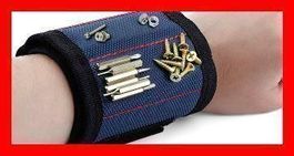 Werkzeug Armband magnetisch SCHWARZ Tool Schraubn Nagel