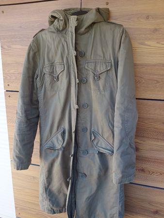Parka longue à capuche kaki Naf-Naf, taille L