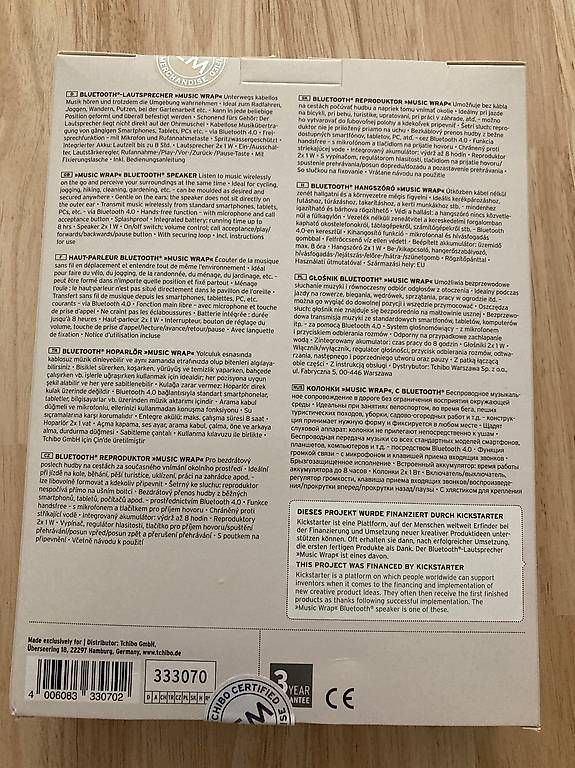 Casse acustiche: Tchibo Music Wrap, casque / enceintes Bluetooth. – Usato da Commugny venduto da phi_8kvd 2