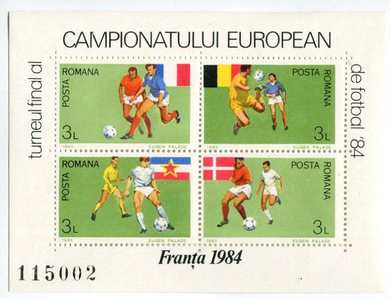 Tutti i francobolli: Block "Fussball". Rumänien – Nuovo e nell'imballaggio originale da Basel venduto da Butsch5