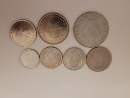 Spanien 1975-84 Serie 7 Münzen