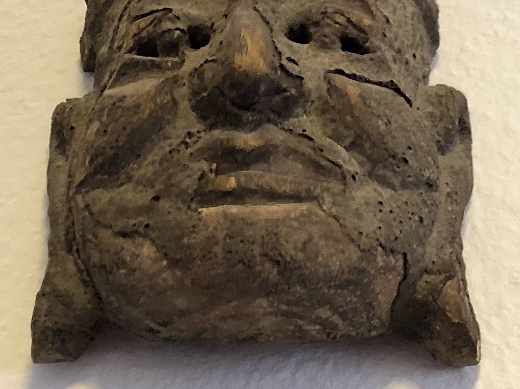 Sonstige Antiquitäten & Kunst: Antike Holzmaske aus Tibet – Gebraucht aus Basel von Familymusic 3