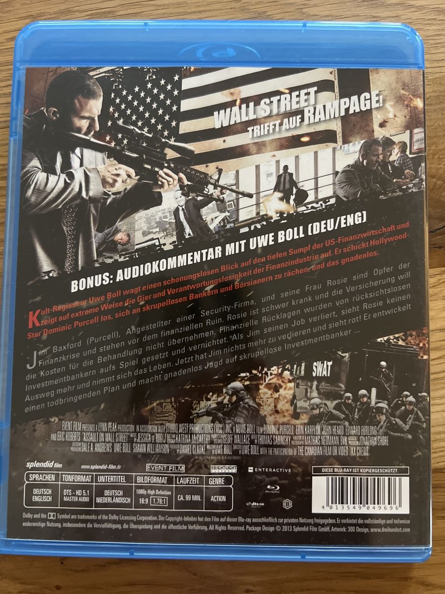 Tutti i DVDs: Blu-ray Assault on Wall Street – Usato da Steffisburg venduto da balboa_76 1