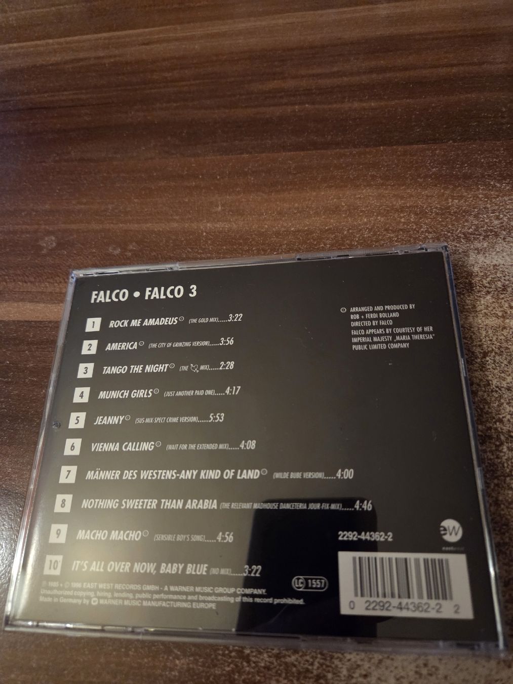 CD: Falco - Falco 3 – Usato da Wattenwil venduto da Mage66 1