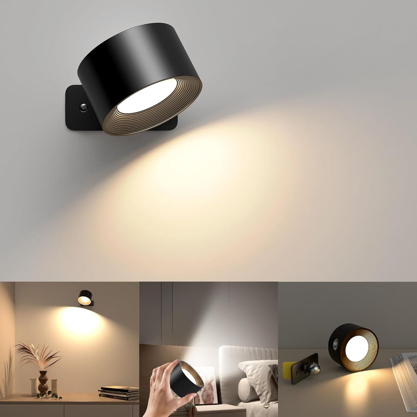 Lampade: 2 Stück Touch-Control LED Wandleuchte Innen – Nuovo e nell'imballaggio originale da Châtelaine venduto da topshop.switzerland 1