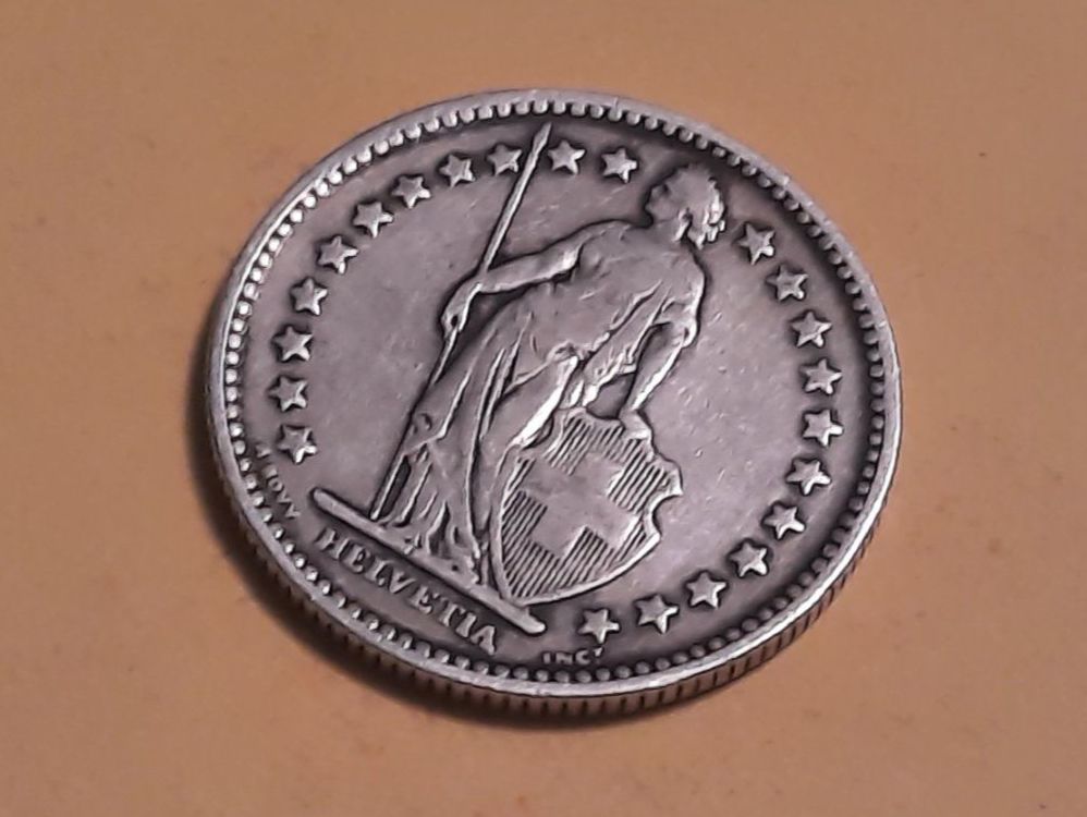 Tutti le monete: Schweiz 2 Franken 1901 B Silber ***Auflage 50'000 Stück*** – Usato da Buchs SG venduto da numispatica 5