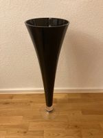 Schwarze Bodenvase / Blumenvase, Höhe 80cm, Top Zustand!