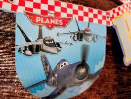 Walt Disney PLANES Geburtstag Dekoration Wimpelkette wie neu