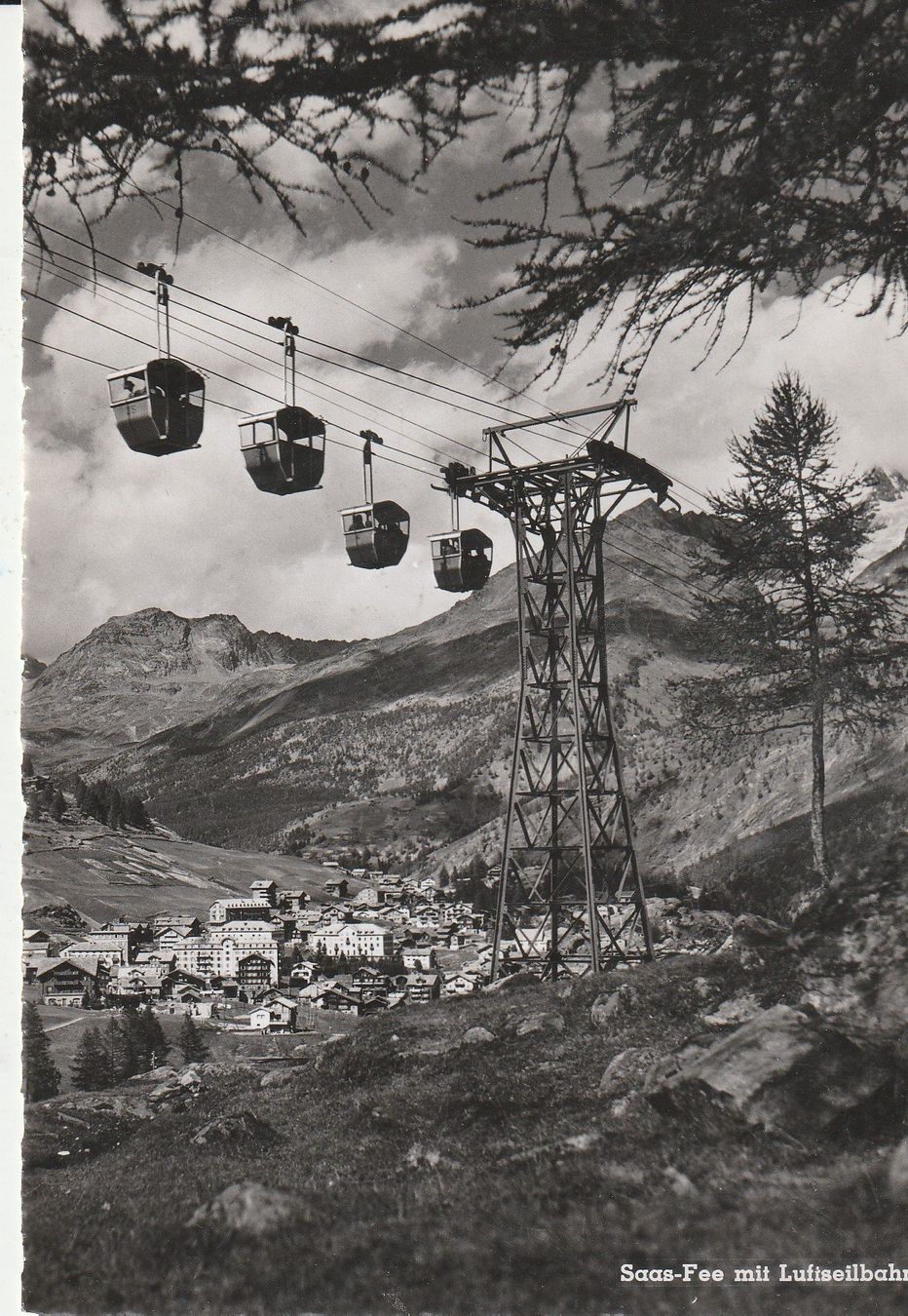 Ansichtskarten: Gondelbahnen  Saas  Fee – Gebraucht aus Lumbrein von made02