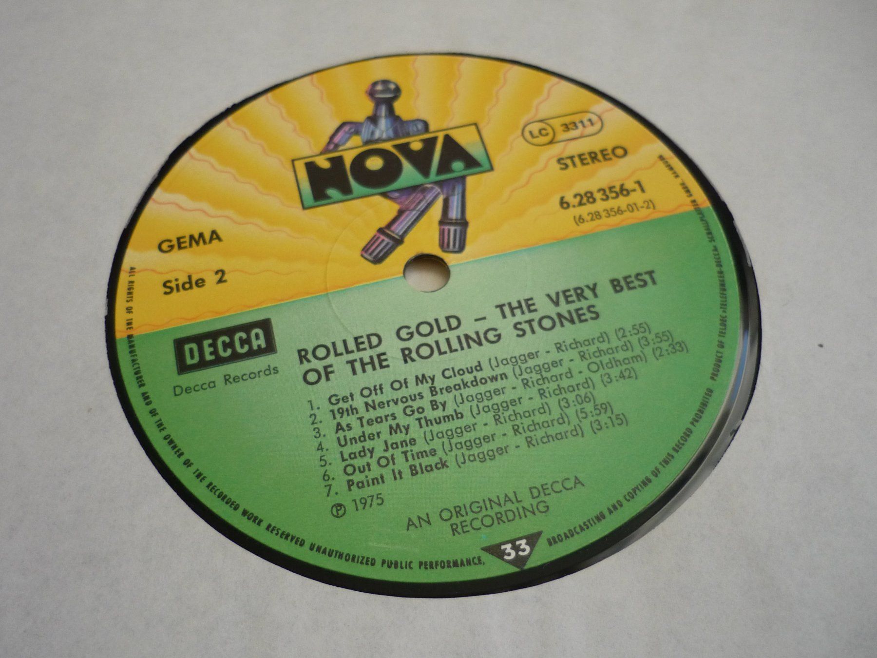 Dischi in vinile: 1x 12" Schallplatte  - Rolling Stones - rolled gold – Usato da Beringen venduto da Flatretriever 1