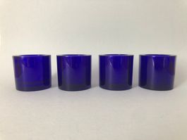 Marimekko/Iittala Kivi Teelichter Glas blau 4er Set