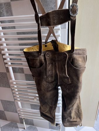 Bayerische  Kniebund Lederhose Gr. 50-52