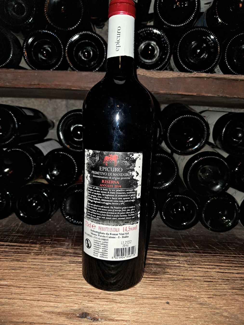 Wein: Epicuro Primitivo di Manduria Riserva 2018 – Neu und originalverpackt aus Le locle von juliensaran 2