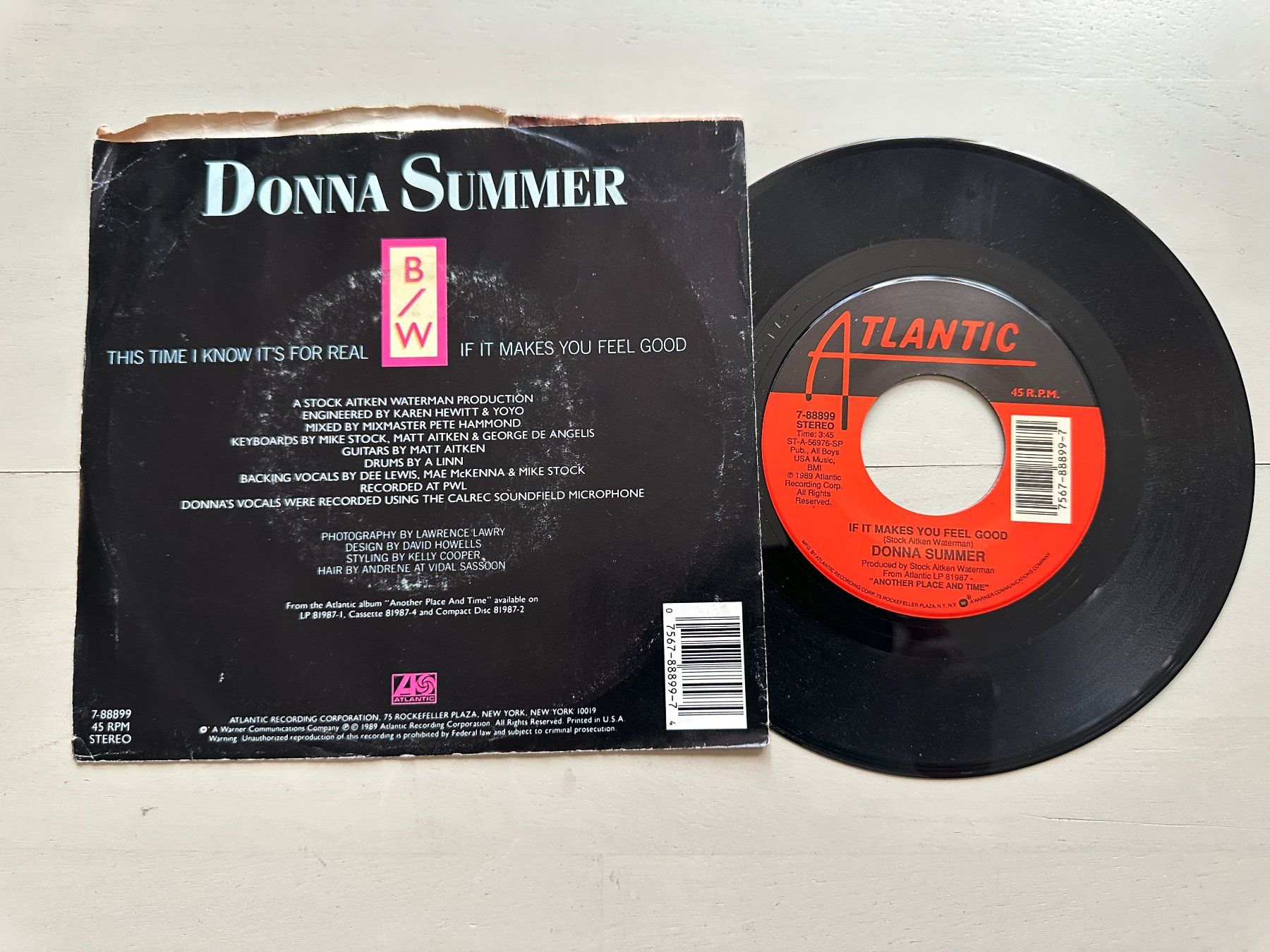 Schallplatten: DONNA SUMMER tolle Single Disco 80's This time USA differnt – Gebraucht aus Basel von Partridge 1