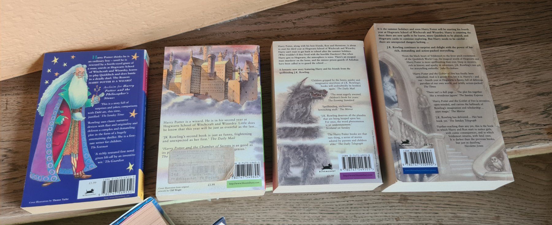 Libri: Harry Potter Bände 1-7 J.K. Rowling Buchset Englisch – Usato da Wettingen venduto da Mahariko 2