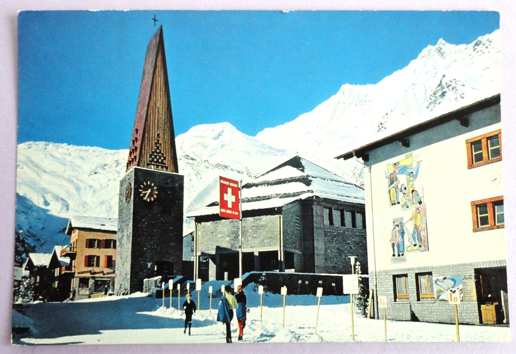 Cartoline postali: Saas-Fee 1800 m – Difettoso da Fétigny venduto da Billy2miny