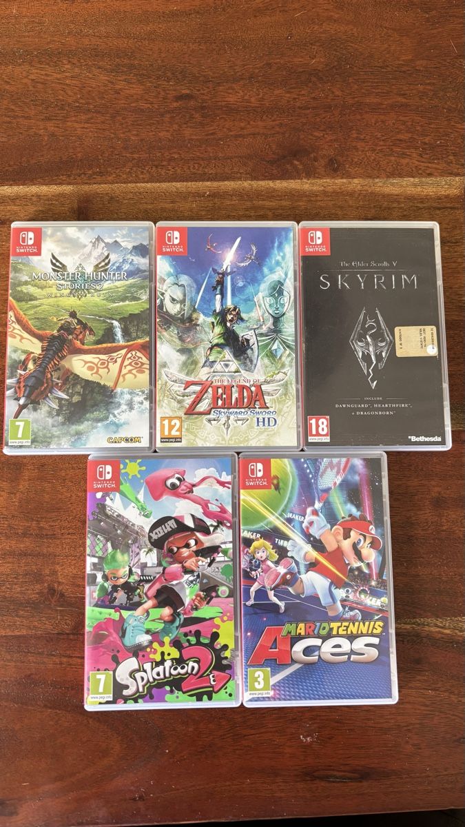 Nintendo Spiele: 5 Nintendo Switch Spiele, Mario Tennis, Zelda, splatoon etc. – Gebraucht aus fribourg von S-Conus