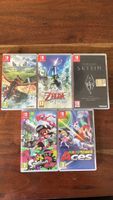 5 Nintendo Switch Spiele, Mario Tennis, Zelda, splatoon etc.