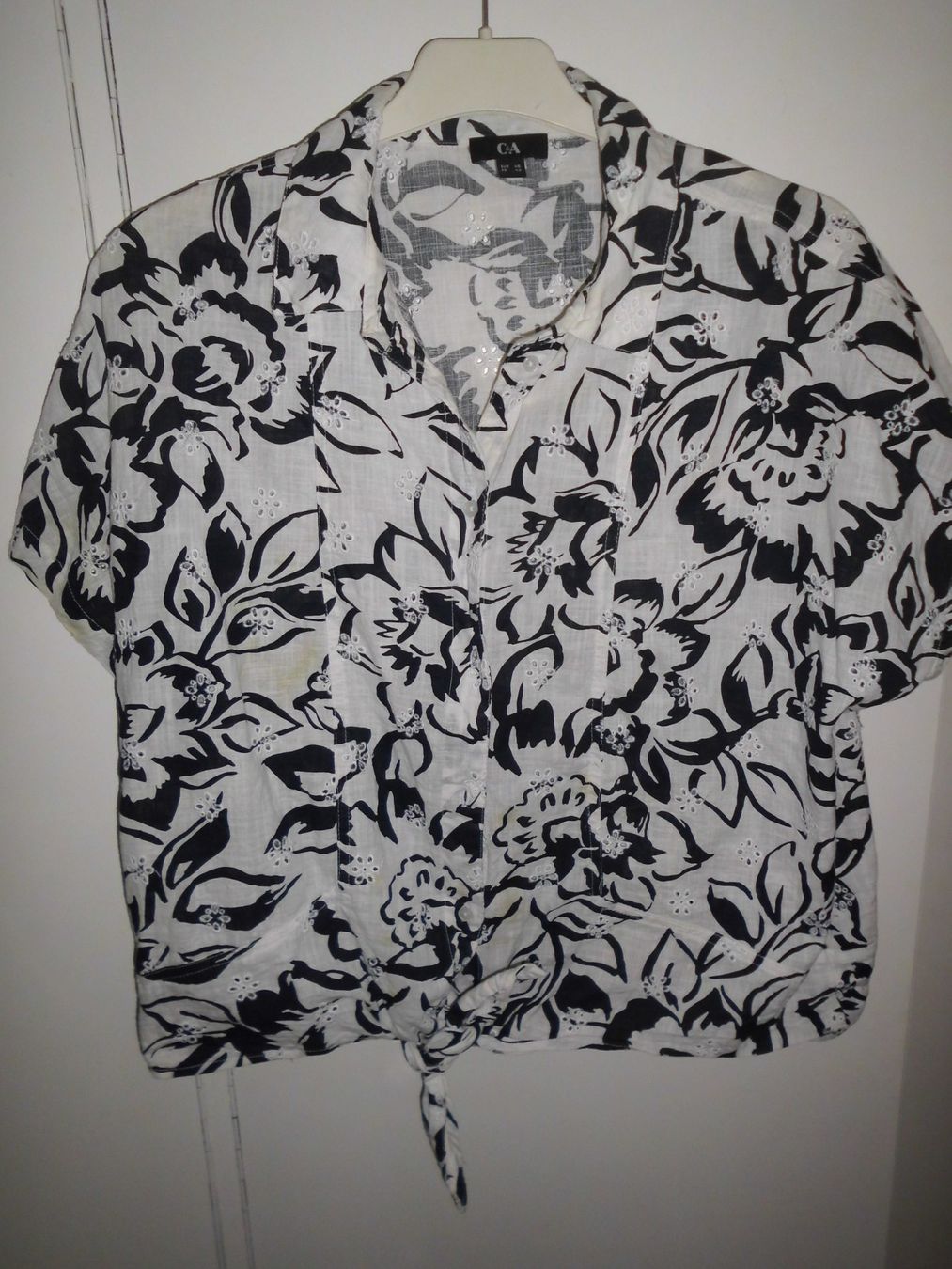 C&A Camicette: Blouse noire/blanches coton T. 46 – Nuovo (secondo la descrizione) da Marin-Epagnier venduto da Madja