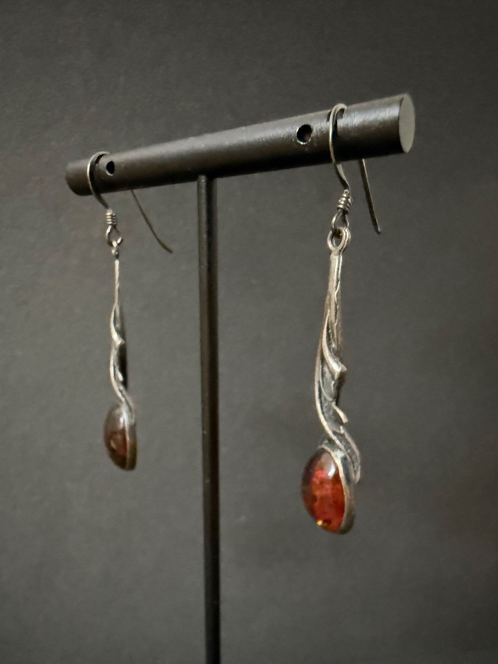 Orecchini pendenti & Orecchini a lobo: Vintage Silber Ohrringe mit Bernstein 925 – Usato da Spiegel b. Bern venduto da Rogger72 1