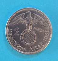 2 ReichsMark 1938 A  Silber "Nazi-Deutschland" TopErhaltung