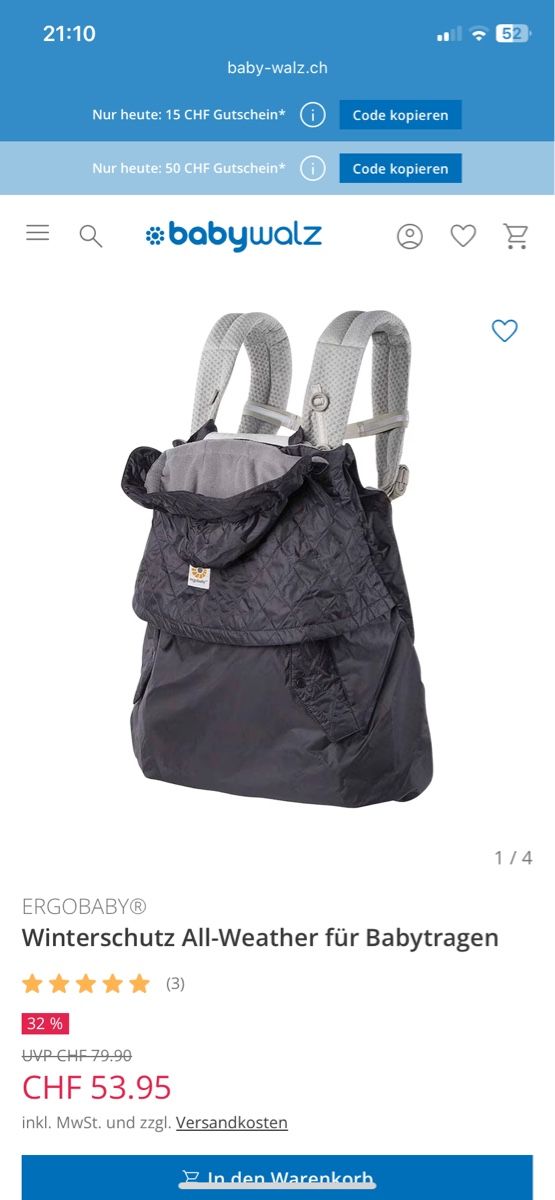 Ergo Baby Marsupi portabebè: Porte-bébé ergobaby – Usato da Kehrsatz venduto da jessica.vauthey 3